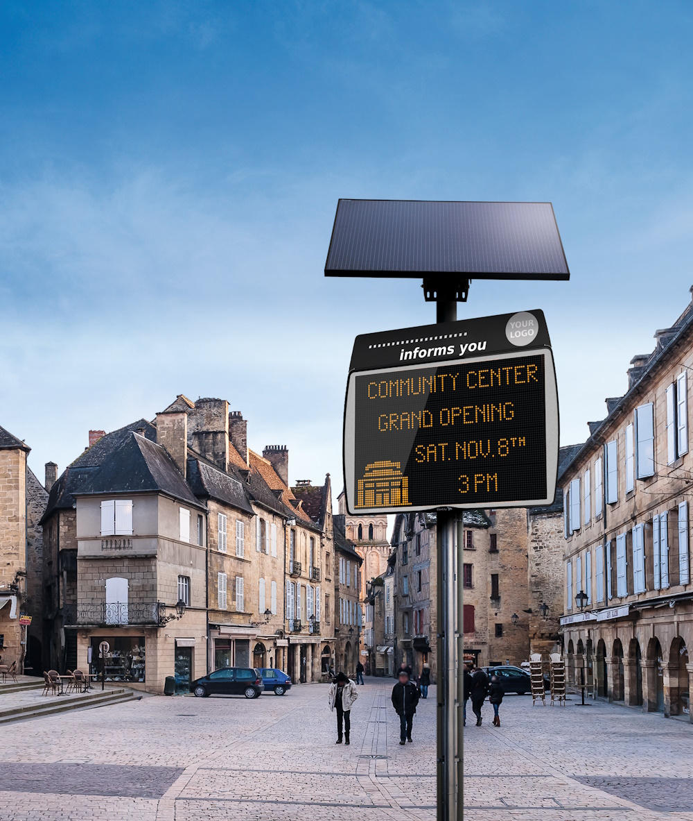 EVOCITY LED Information Display Board LED Signs Outdoor Elan City